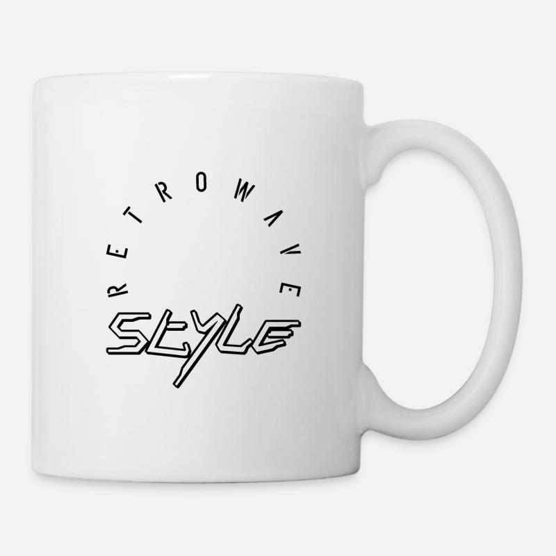Retrowave style - Tasse - Weiß