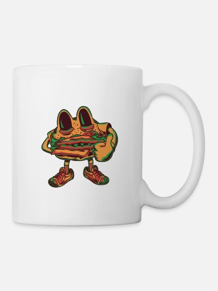 Sandwich Figur - Tasse - Weiß
