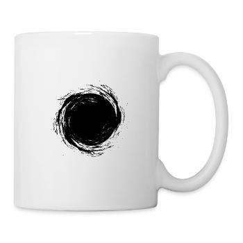 Schwarzes Loch - Tasse - Weiß - Rechts