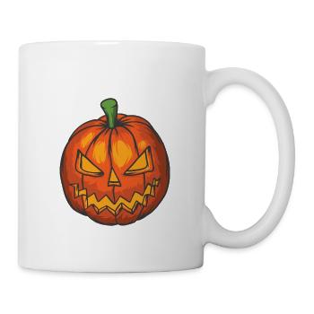 Citrouille d’Halloween dangereuse - Mug blanc - blanc - Droite