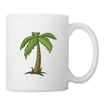Palme - Tasse - Weiß - Rechts