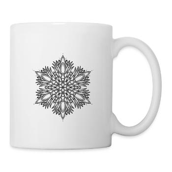 Pomme de pin Mandala - Mug blanc - blanc - Droite