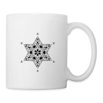 mandala étoile - Mug blanc - blanc - Droite