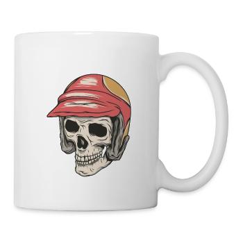Coureur de skeleton - Mug blanc - blanc - Droite