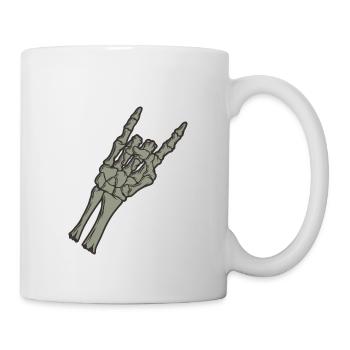 Rock and Roll Bone Hand - Mug - white - Right
