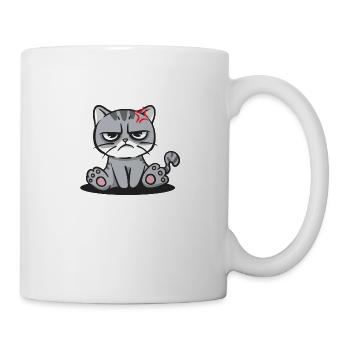 Parlons de nos sentiments drôle sarcasti - Mug blanc - blanc - Droite