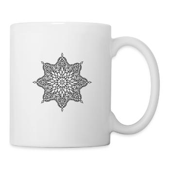 Fleurs Mandala - Mug blanc - blanc - Droite