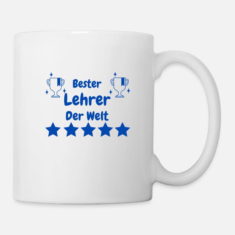 Bester Lehrer der Welt - Tasse - Weiß