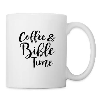 Coffee & Bible Time - Tasse - Weiß - Rechts