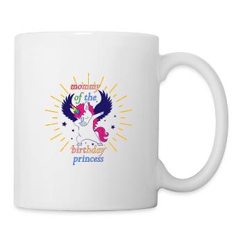 Mommy of the Birthday Princess Unicorn Girl Outfit - Mug - white - Right