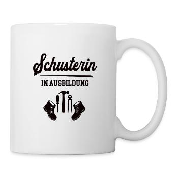 Schusterin in Ausbildung Schusterausbildung Lehre - Tasse - Weiß - Rechts