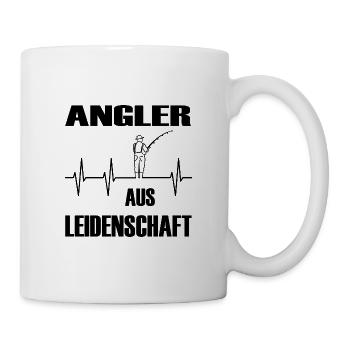 Angeln - Tasse - Weiß - Rechts