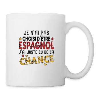Espagnol Espagne Homme Chance Cadeau Pays Humour - Mug blanc - blanc - Droite