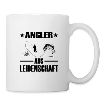 Angeln - Tasse - Weiß - Rechts