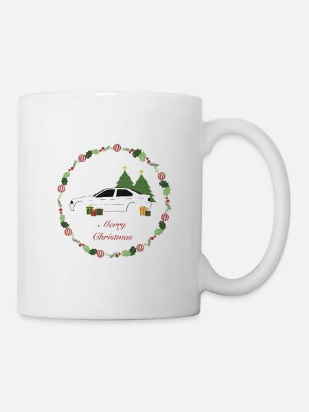Christmas Car - Tasse - Weiß