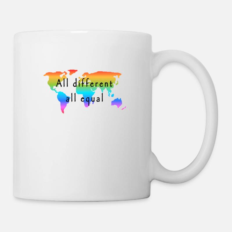 all different all equal. Love is Love. - Tasse - Weiß