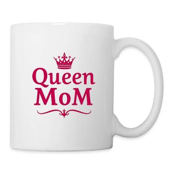 Queen Mom – Stylish Mother's Day Design - Mug - white - Right