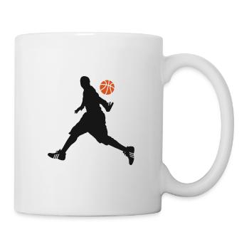 JOUEURS DE BASKET DÉPLACER - Mug blanc - blanc - Droite