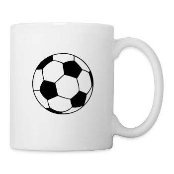 Ballon de football. - Mug blanc - blanc - Droite