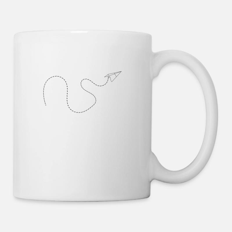 Papierflieger Origami 1c - Tasse - Weiß