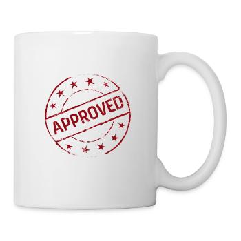 approuvé - Mug blanc - blanc - Droite