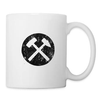 Schlägel und Eisen - Tasse - Weiß - Rechts