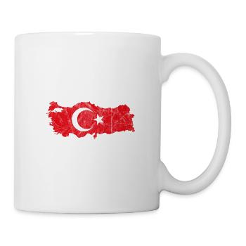 Drapeau turque drapeau turc vacances turques voyage - Mug blanc - blanc - Droite