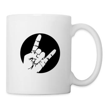 Rockfinger - Tasse - Weiß - Rechts