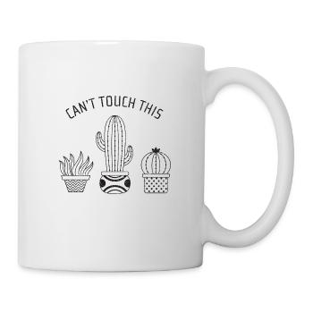 Can't Touch This - Cool Cactus Succulent Design - Mug - white - Right