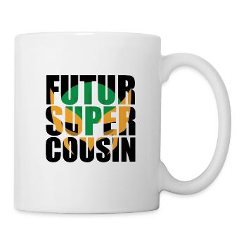 futur super cousin - Mug blanc - blanc - Droite