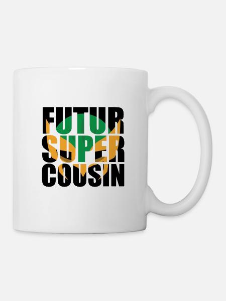 futur super cousin - Mug blanc - blanc