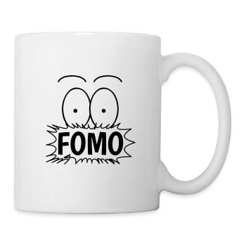 fear of missing out fomo aktien btc bitcoin peur - Mug blanc - blanc - Droite