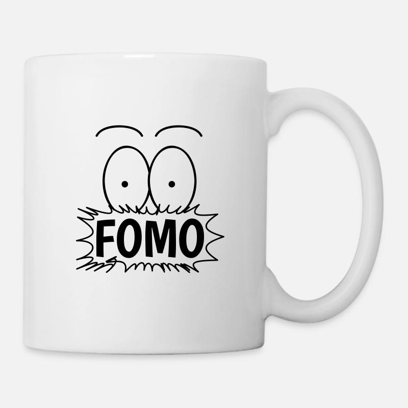 fear of missing out fomo aktien btc bitcoin angst - Tasse - Weiß