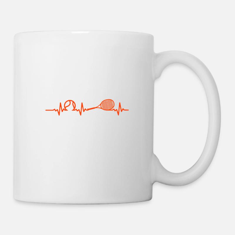 Tennis - Tasse - Weiß