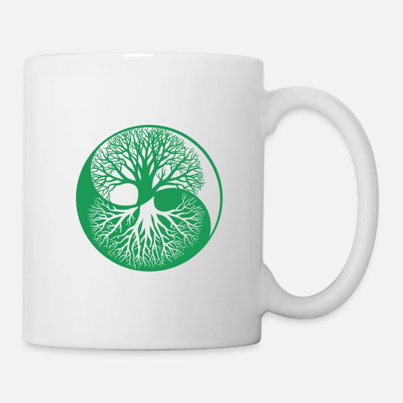 arbre de la vie - Mug blanc - blanc