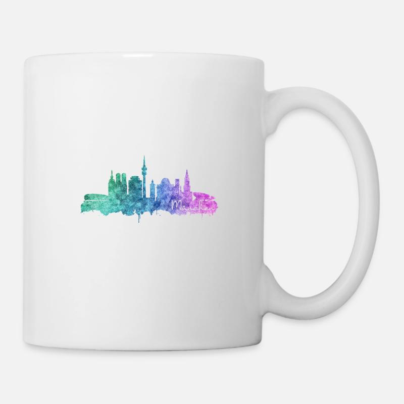 München Skyline - Tasse - Weiß
