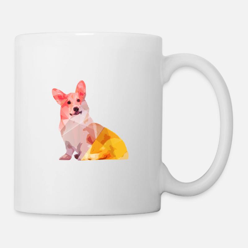 Corgi Abstract - Mug blanc - blanc