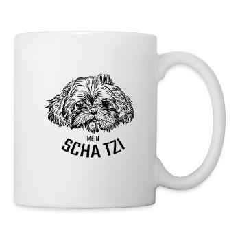 Shih Tzu mein SCHATZI - Tasse - Weiß - Rechts