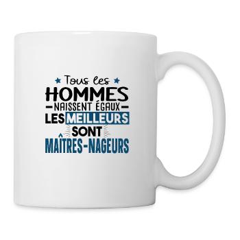 Maître Nageur Métier Piscine Humour Cadeau - Mug blanc - blanc - Droite