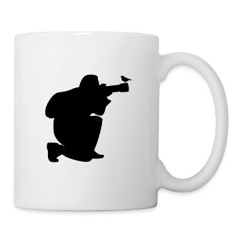 Bird Photographer Silhouette - Mug - white - Right