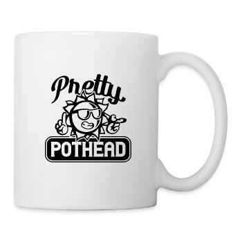Joli t-shirt pothead marijuana drôle de weed - Mug blanc - blanc - Droite