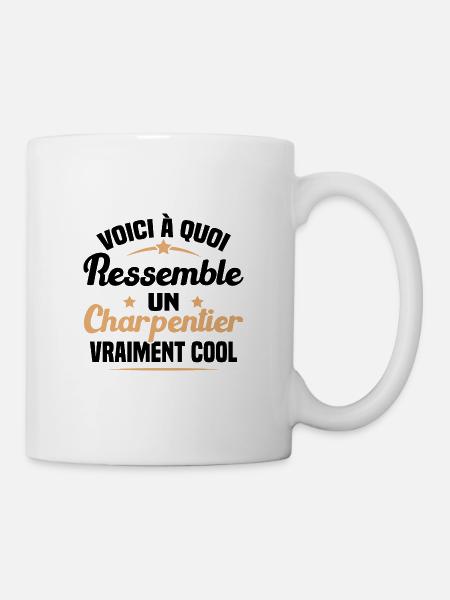 Voici À Quoi Ressemble Un Charpentier Cool - Mug blanc - blanc