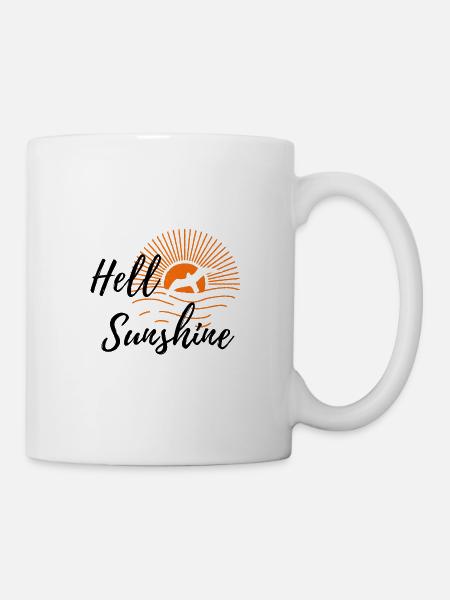 Hello Sunshine Black - Mug blanc - blanc