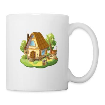 Fairytale house forge from farm - Mug - white - Right