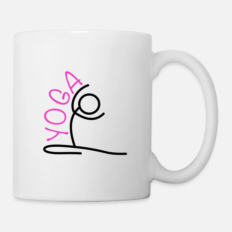 Yoga Training Outfit - Tasse - Weiß