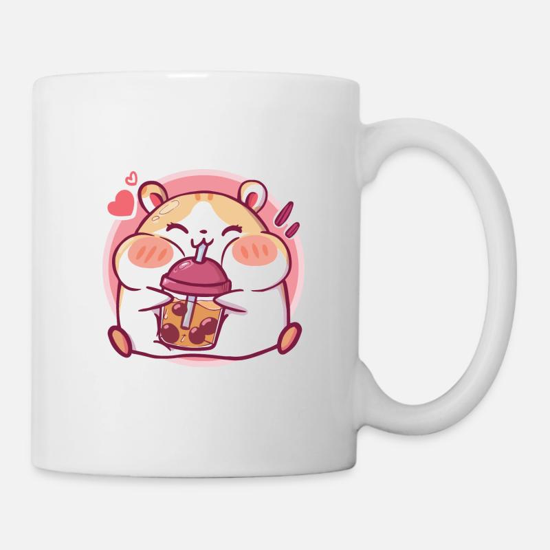 Hamster Boba Thai Milk Tea Bubble Tea Anime Kawaii - Tasse - Weiß