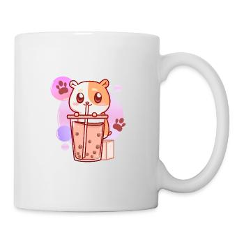 Hamster Boba Thai Milk Tea Bubble Tea Anime Kawaii - Mug - white - Right