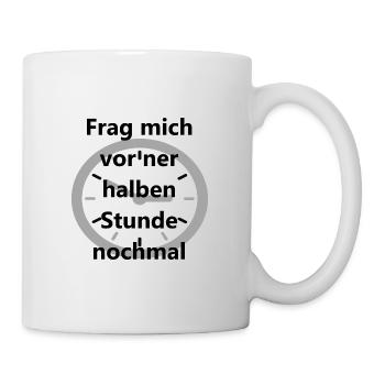 me demander à nouveau il y a une demi-heure png - Mug blanc - blanc - Droite