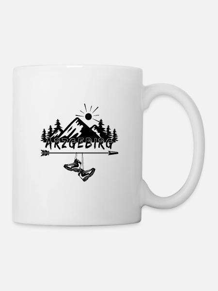 Arzgebirg - Tasse - Weiß