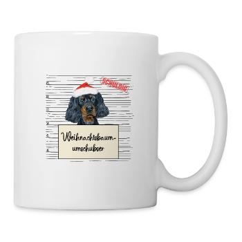 Weihnachtsbaum Umschubser Gordon Setter - Tasse - Weiß - Rechts